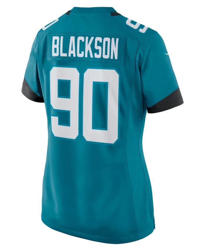Angelo Blackson Jacksonville Jaguars Women's Team Game Jersey -  Teal