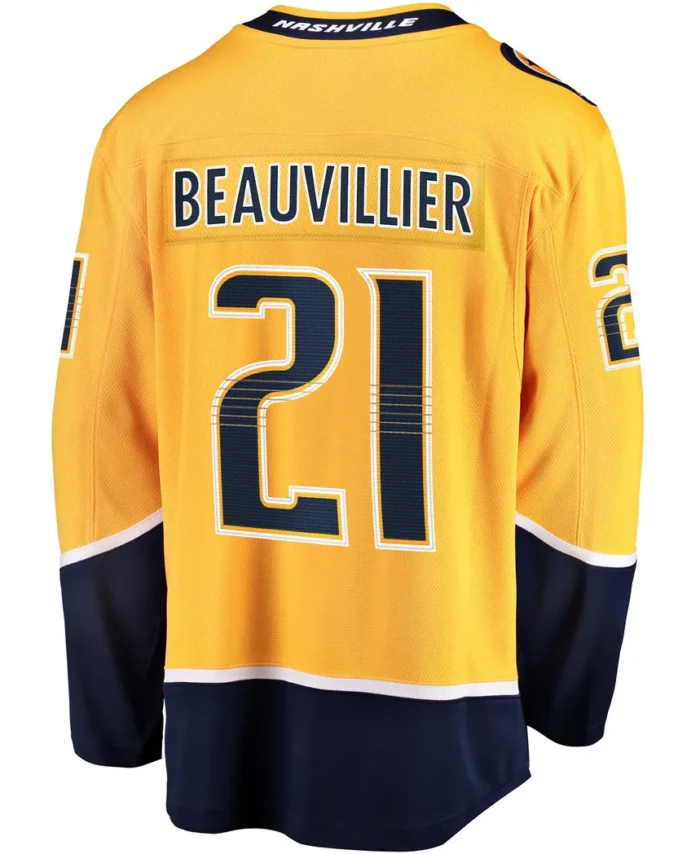 Anthony Beauvillier Nashville Predators Fanatics  Premier Breakaway Player Jersey - Gold