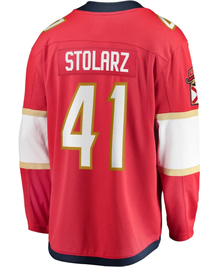 Anthony Stolarz Florida Panthers Fanatics Home Breakaway Jersey - Red