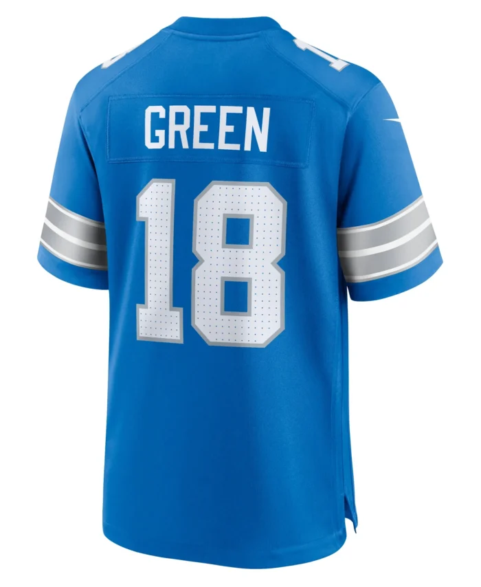 Antoine Green Detroit Lions Team Game Jersey -  Blue