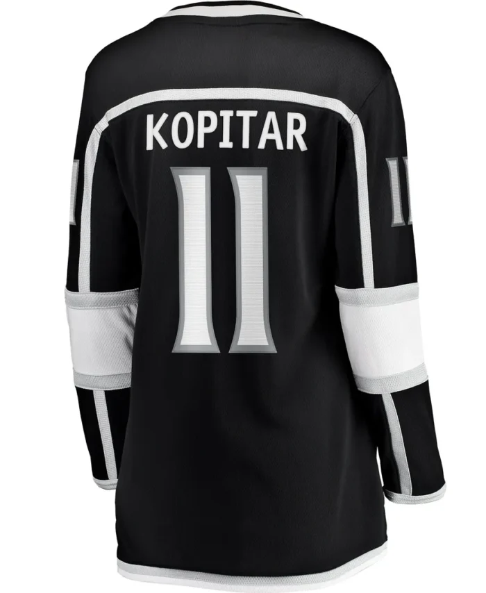 Anze Kopitar Los Angeles Kings Fanatics Women Home Captain Patch Breakaway Player Jersey - Black