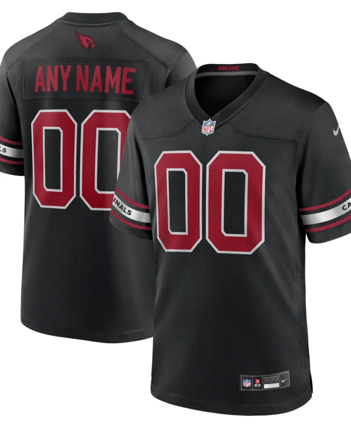 Arizona Cardinals Alternate Custom Game Jersey - Black