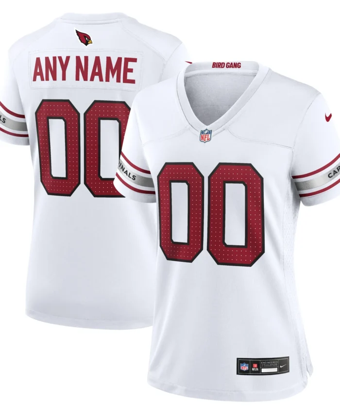 Arizona Cardinals Women's Custom Game Jersey - White