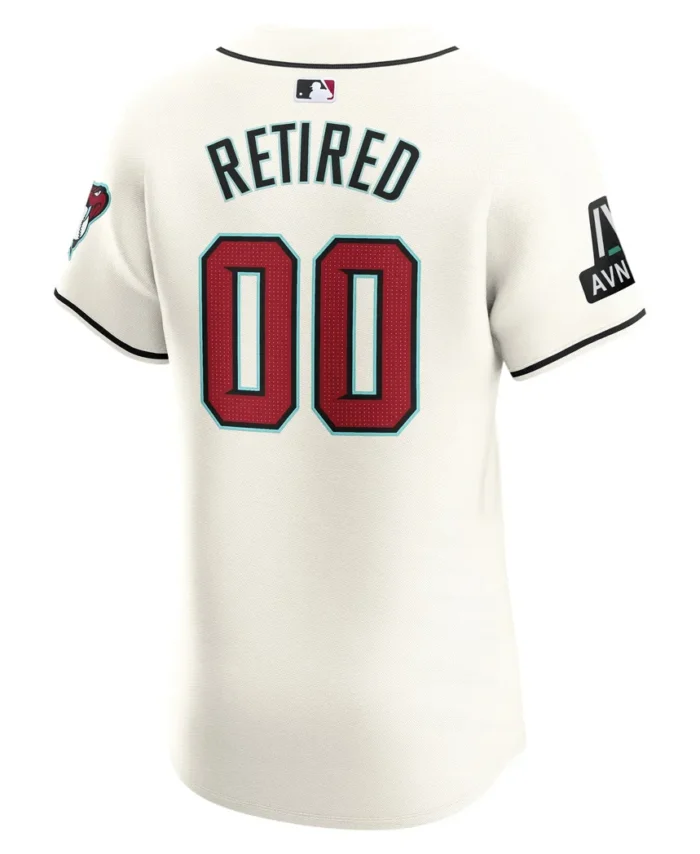 Arizona Diamondbacks Home Elite Pick-A-Player Retired Roster Patch Jersey - White