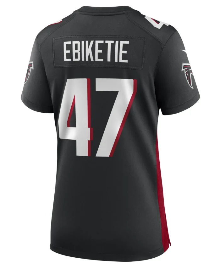 Arnold Ebiketie Atlanta Falcons Women's Game Player Jersey - Black
