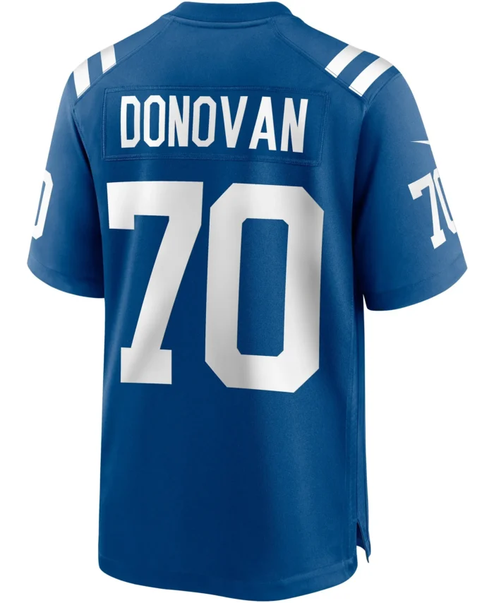 Art Donovan Indianapolis Colts Game Retired Player Jersey - Royal