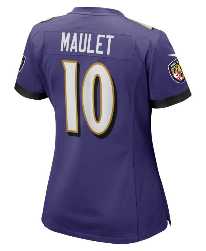Arthur Maulet Baltimore Ravens Women's  Game Jersey -  Purple