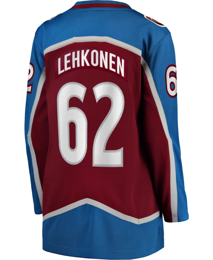 Artturi Lehkonen Colorado Avalanche Fanatics Women Home Breakaway Player Jersey - Burgundy