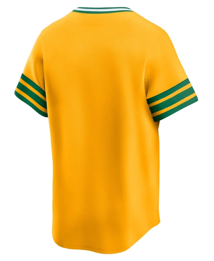 Athletics Cooperstown Collection Limited Jersey - Gold