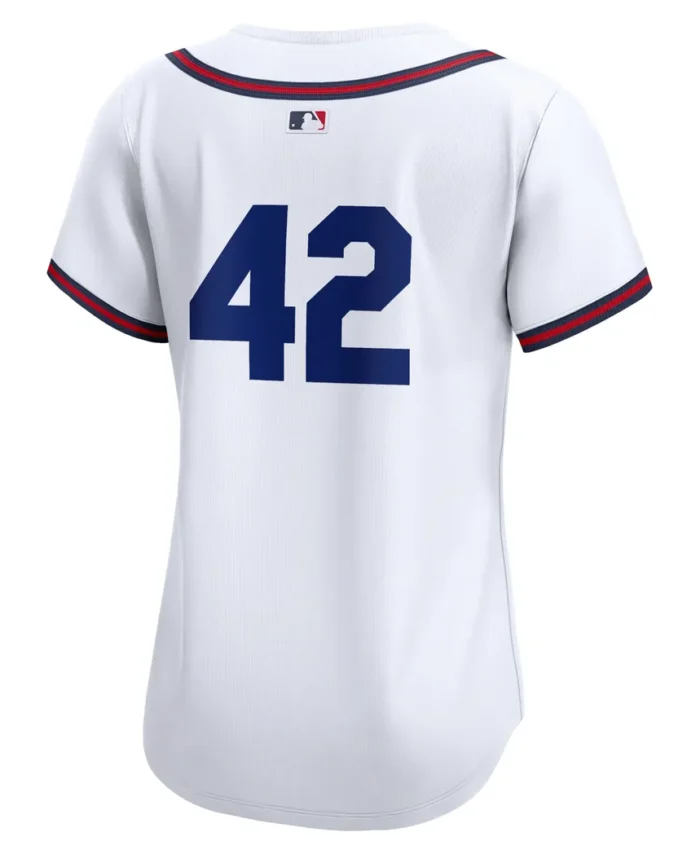 Atlanta Braves Women 2024 Jackie Robinson Day Home Limited Jersey- White