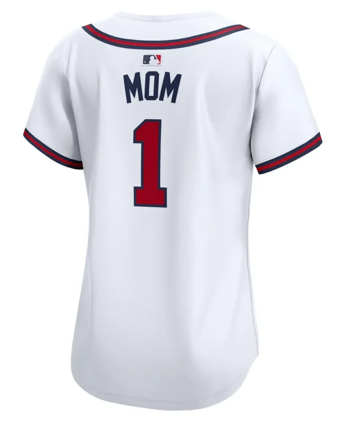 Atlanta Braves Women Mom Home Limited Jersey - White
