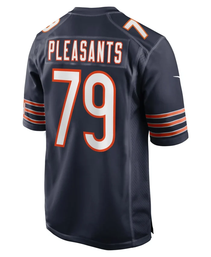Austen Pleasants Chicago Bears  Game Jersey -  Navy