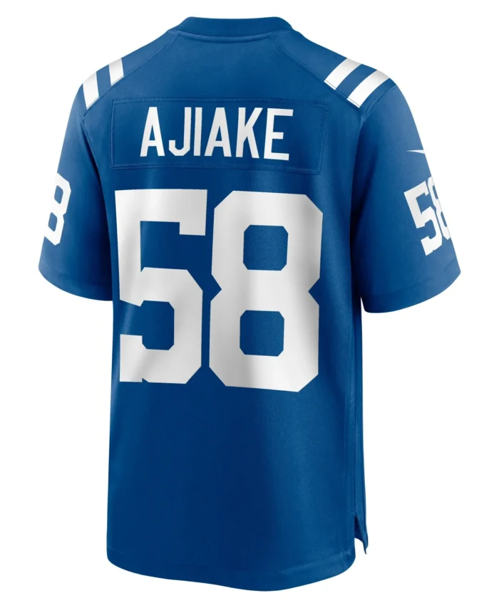 Austin Ajiake Indianapolis Colts Game Jersey -  Royal