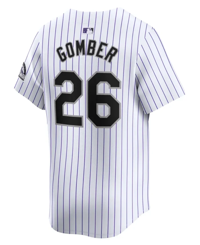 Austin Gomber Colorado Rockies Home Limited Player Jersey - White