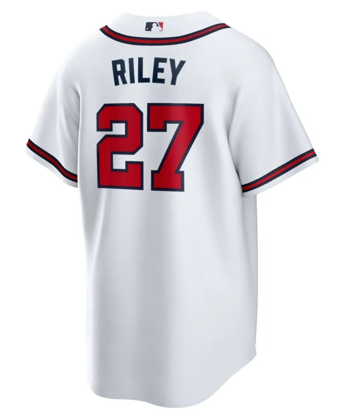 Austin Riley Atlanta Braves Home Replica Player Jersey - White