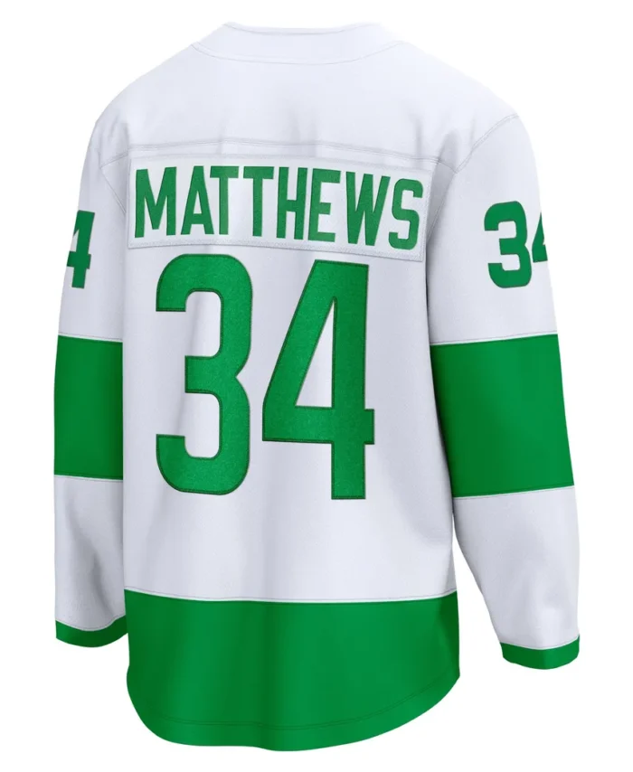 Auston Matthews Toronto Maple Leafs Fanatics St. Patricks Alternate Premier Breakaway Player Jersey - White