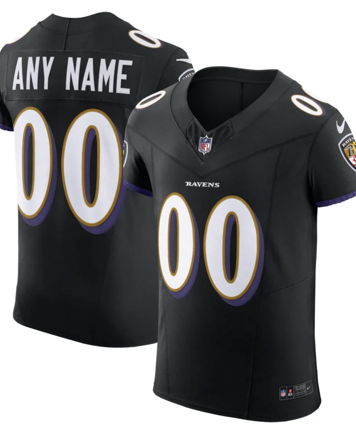 Baltimore Ravens  Vapor F.U.S.E. Elite Custom Jersey - Black