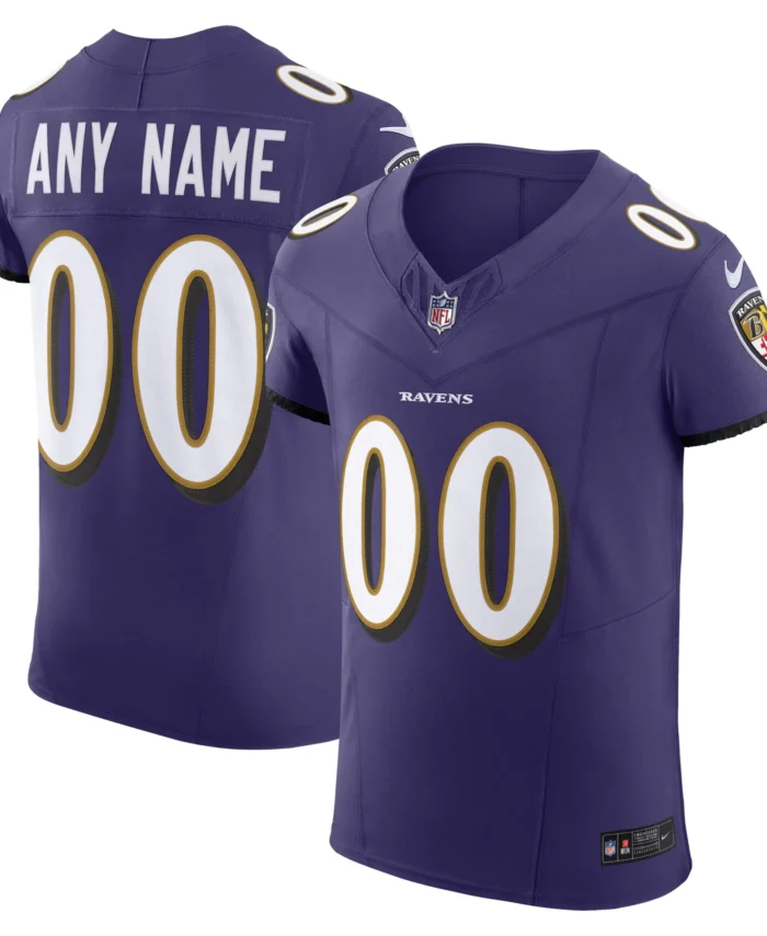 Baltimore Ravens Vapor F.U.S.E. Elite Custom Jersey - Purple