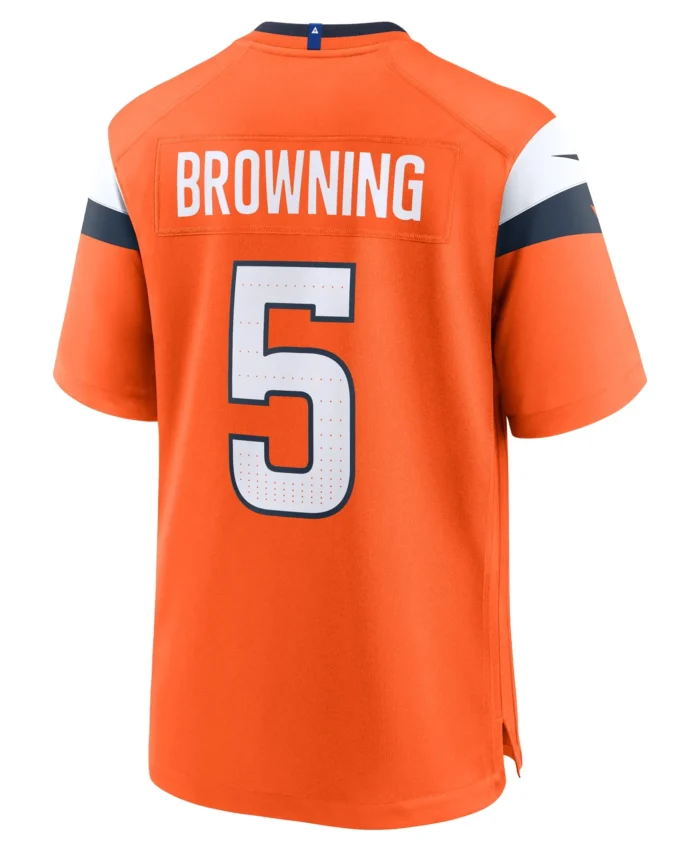 Baron Browning Denver Broncos Team Game Jersey -  Orange