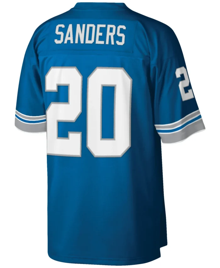 Barry Sanders Detroit Lions Mitchell & Ness Big & Tall 1996 Retired Player Replica Jersey - Blue