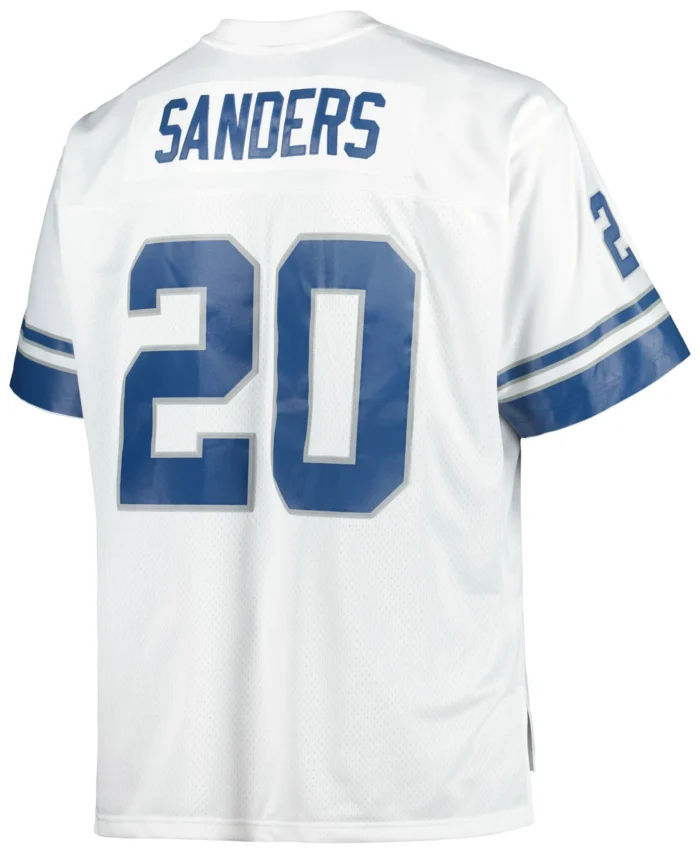 Barry Sanders Detroit Lions Mitchell & Ness Big & Tall 1996 Retired Player Replica Jersey - White