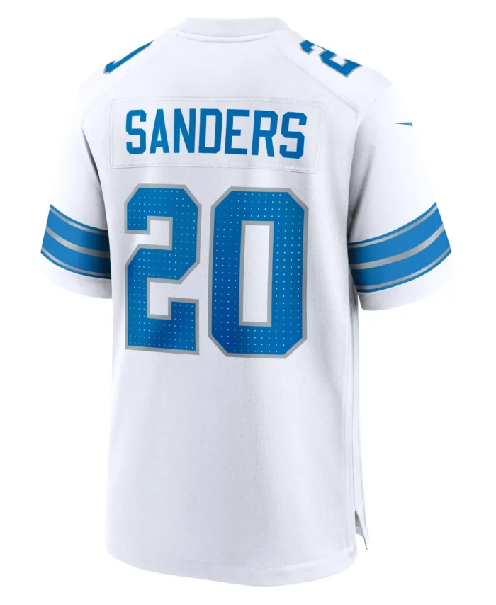 Barry Sanders Detroit Lions Retired Player Game Jersey - White