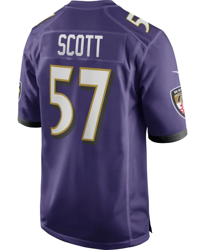 Bart Scott Baltimore Ravens Game Retired Player Jersey - Purple
