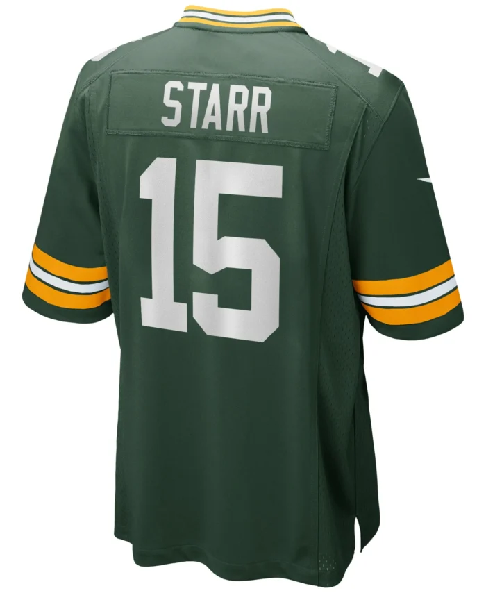 Bart Starr Green Bay Packers Game Retired Player Jersey - Green