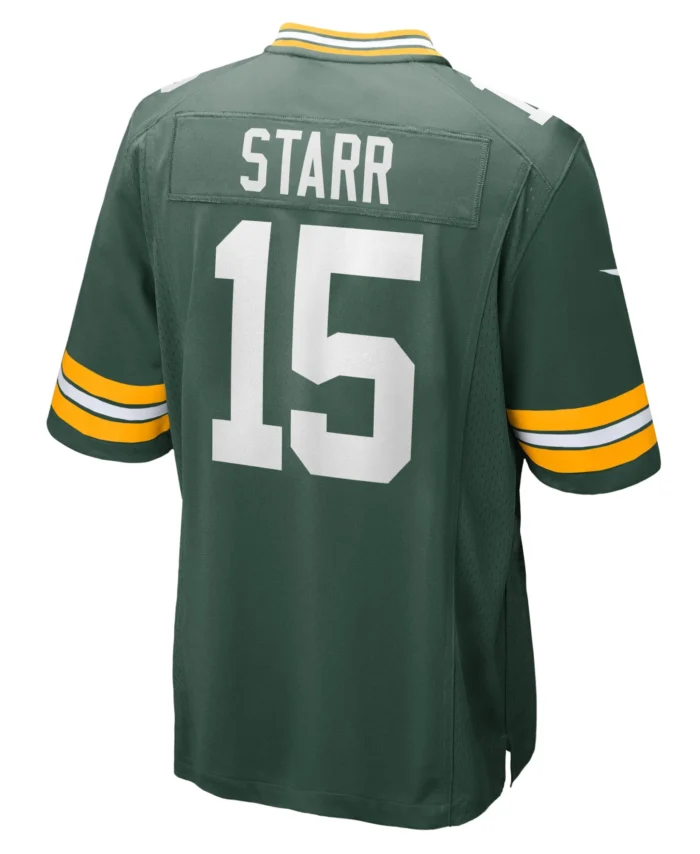 Bart Starr Green Bay Packers Retired Player Game Jersey - Green