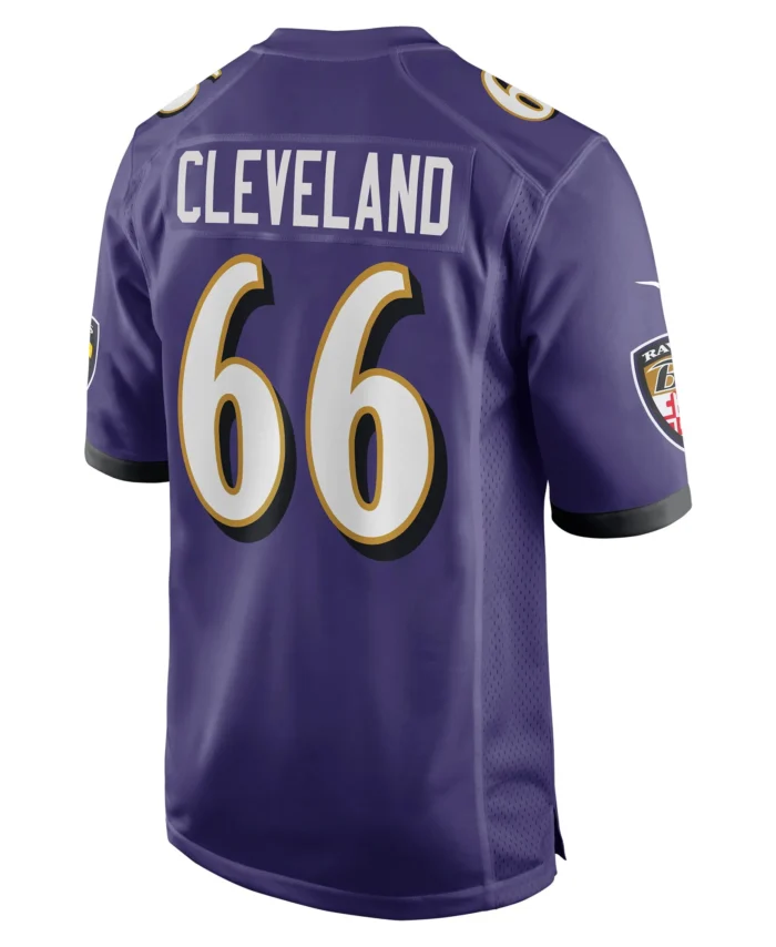 Ben Cleveland Baltimore Ravens Game Jersey - Purple