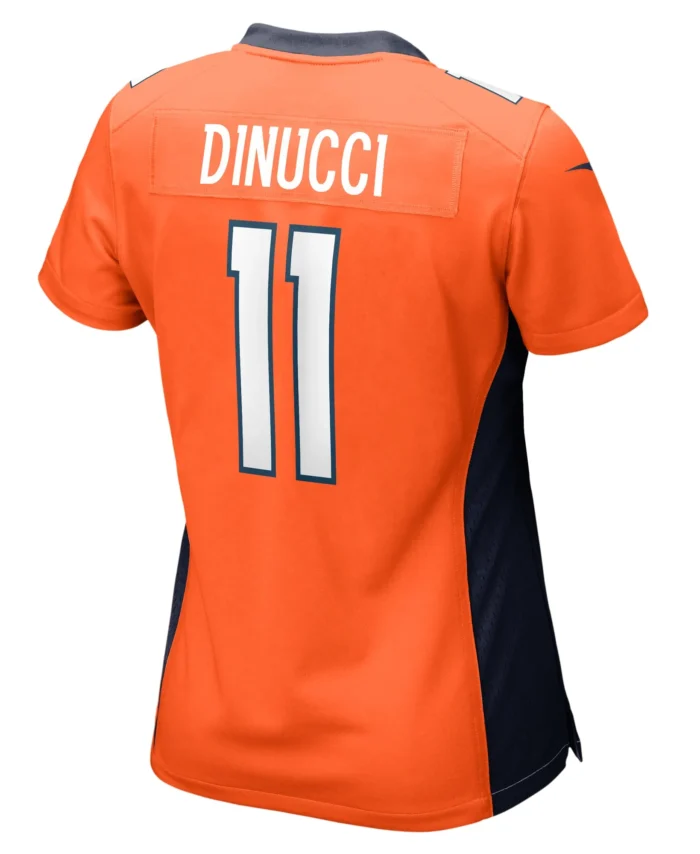 Ben DiNucci Denver Broncos Women's Team Game Jersey -  Orange
