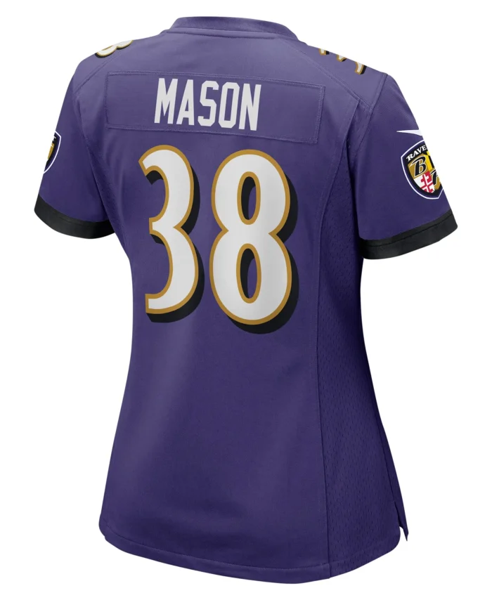 Ben Mason Baltimore Ravens Women's Game Jersey - Purple