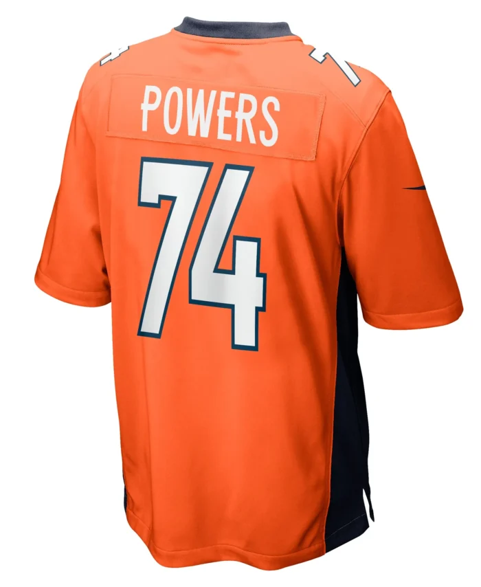 Ben Powers Denver Broncos Game Player Jersey - Orange