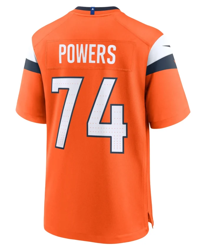 Ben Powers Denver Broncos Team Game Jersey -  Orange