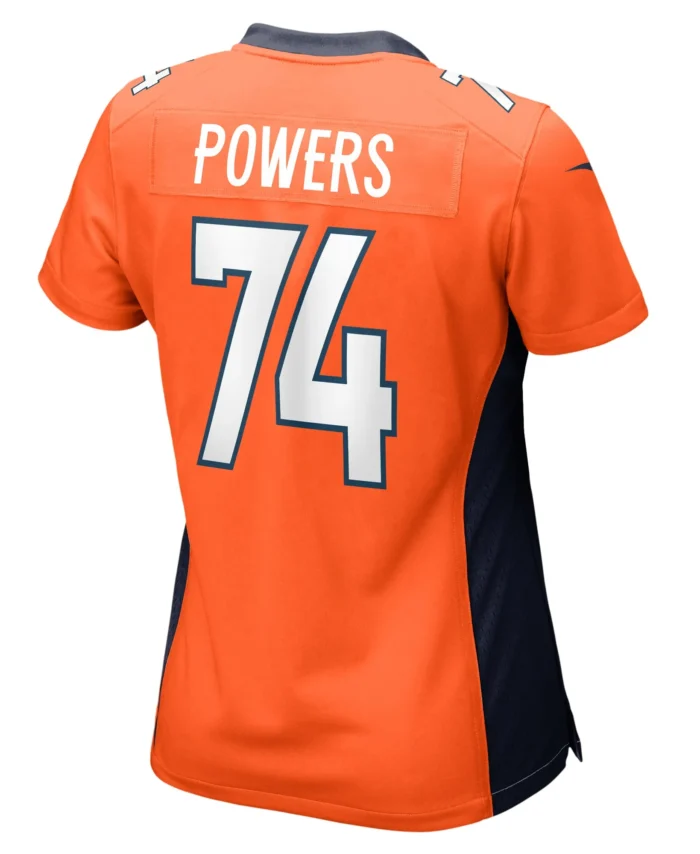Ben Powers Denver Broncos Women's Game Player Jersey - Orange