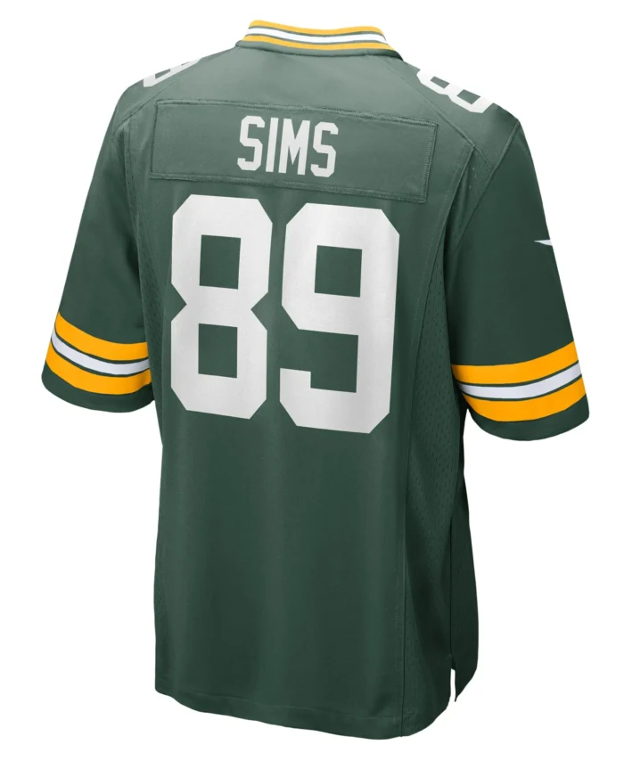 Ben Sims Green Bay Packers Team Game Jersey -  Green