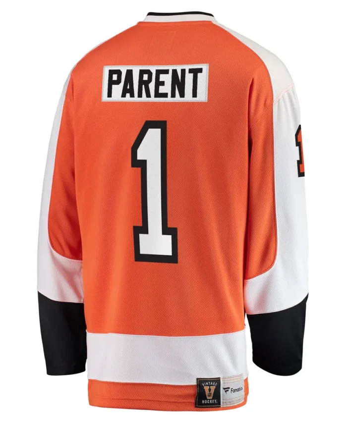 Bernie Parent Philadelphia Flyers Fanatics Premier Breakaway Retired Player Jersey - Orange