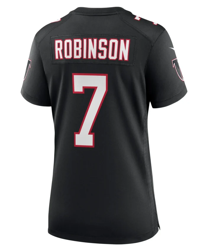 Bijan Robinson Atlanta Falcons Women's Alternate Game Jersey - Black