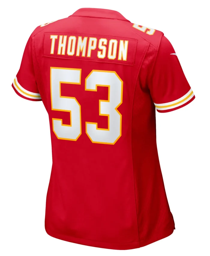 BJ Thompson Kansas City Chiefs Women's  Game Jersey -  Red