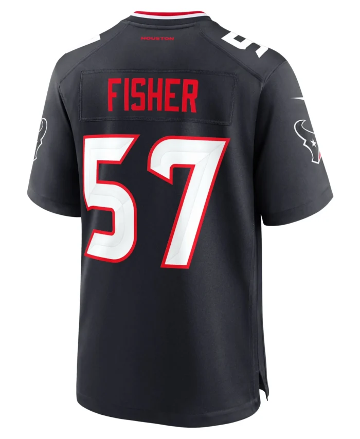 Blake Fisher Houston Texans Team Game Jersey -  Navy