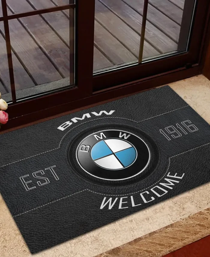Luxury SUV Doormat, Durable Auto-Inspired Rug for Garage or Home Entry CAR169 - Black
