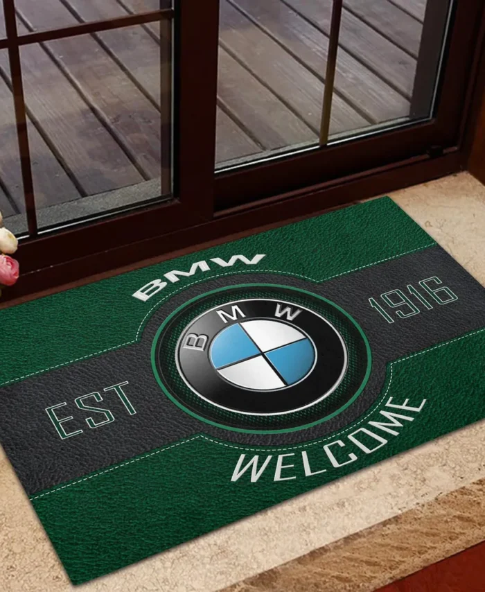 High-End Executive Car Doormat, All Over Print Doormat For Car Lovers CAR169 - Green