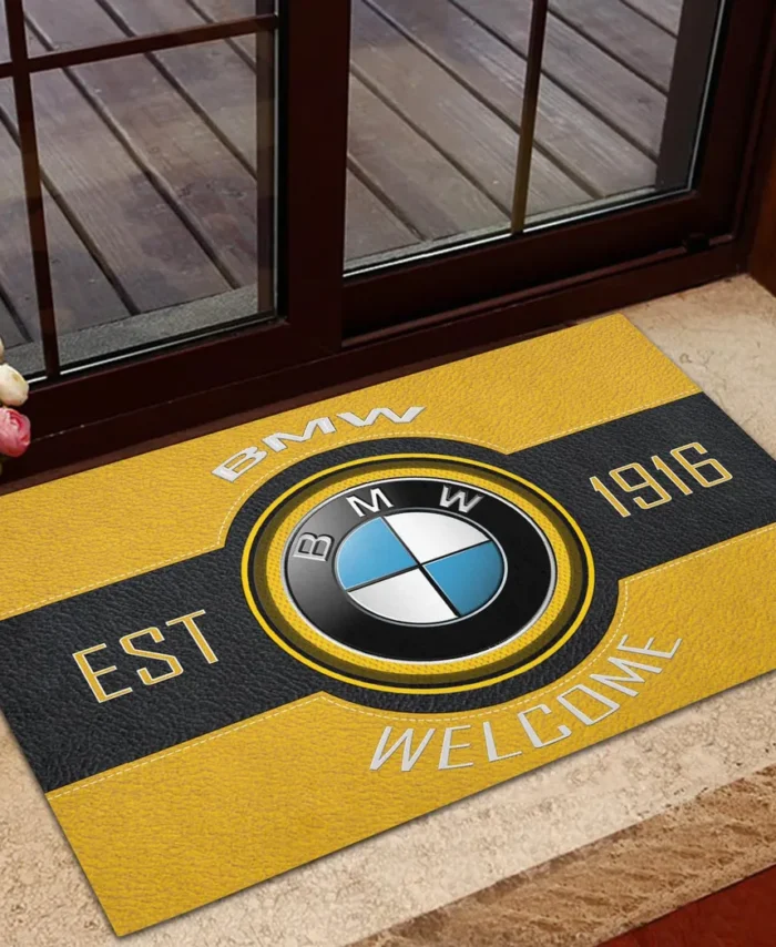 Premium Sedan Doormat, All Over Print Doormat For Car Owners CAR169 - Yellow