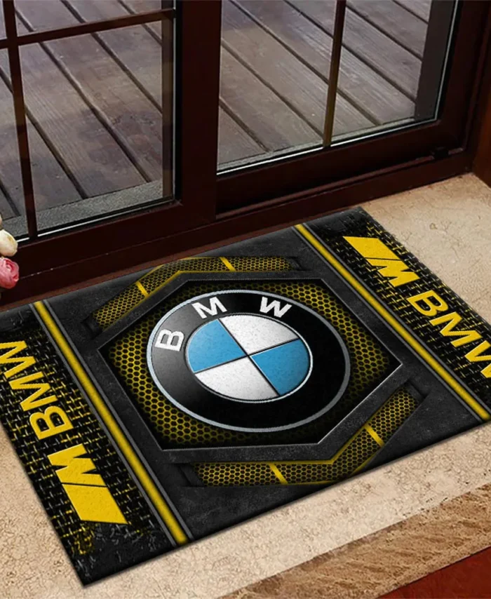Performance Machine Doormat, Automotive Logo Style Floor Mat CAR135 - Yellow