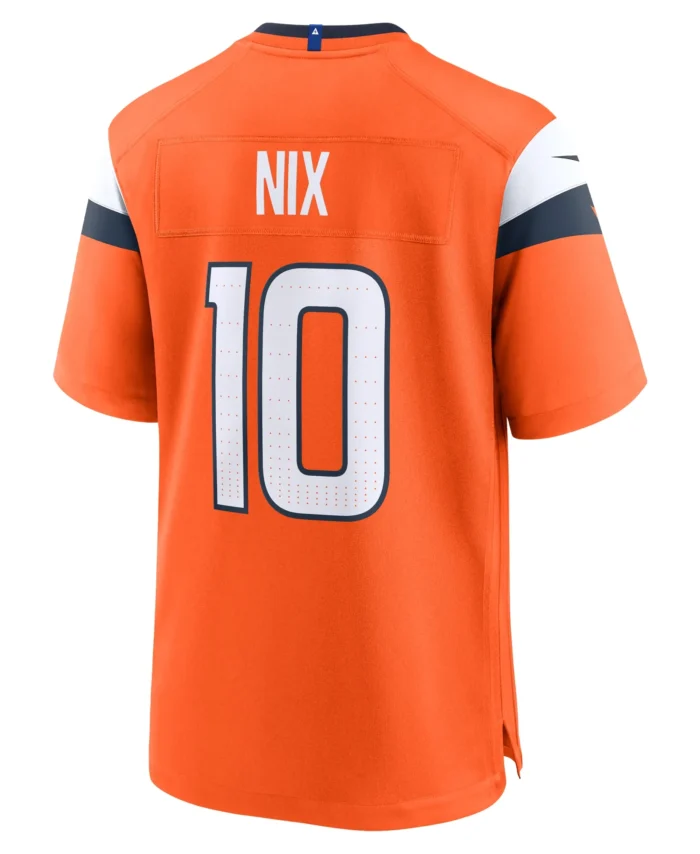 Bo Nix Denver Broncos  Player Game Jersey - Orange