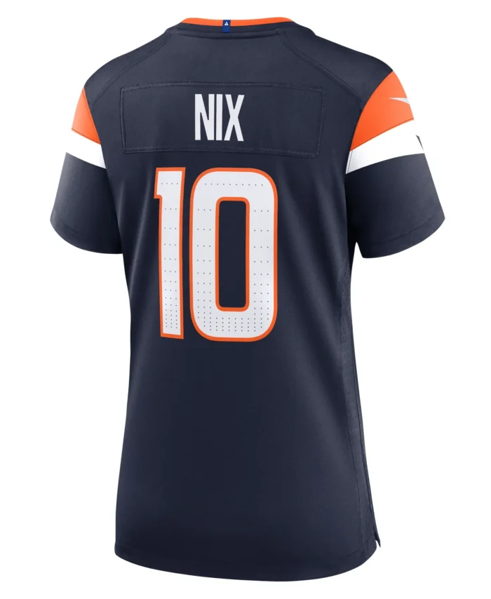 Bo Nix Denver Broncos Women's Alternate Game Jersey -  Navy