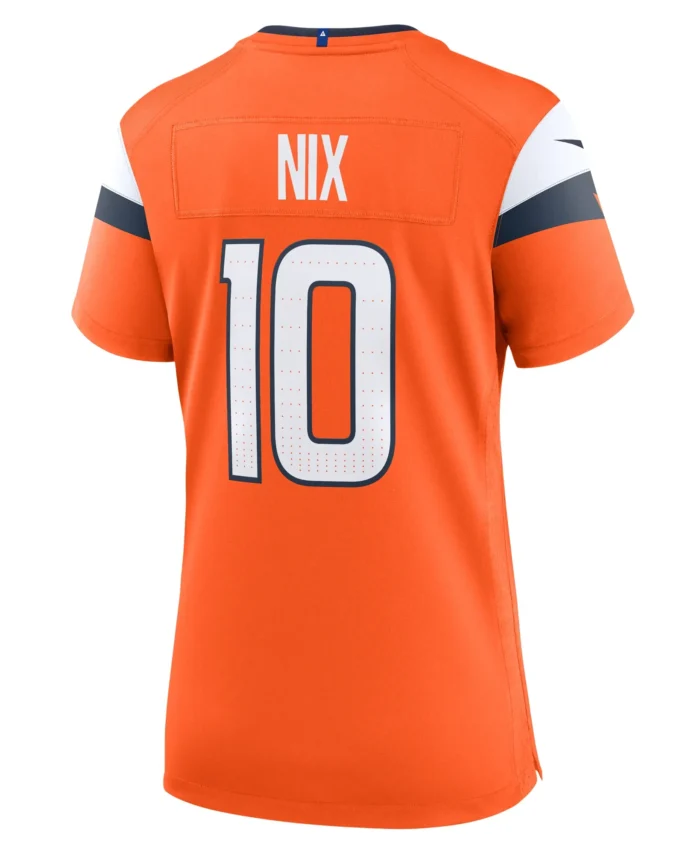 Bo Nix Denver Broncos Women's Game Jersey -  Orange