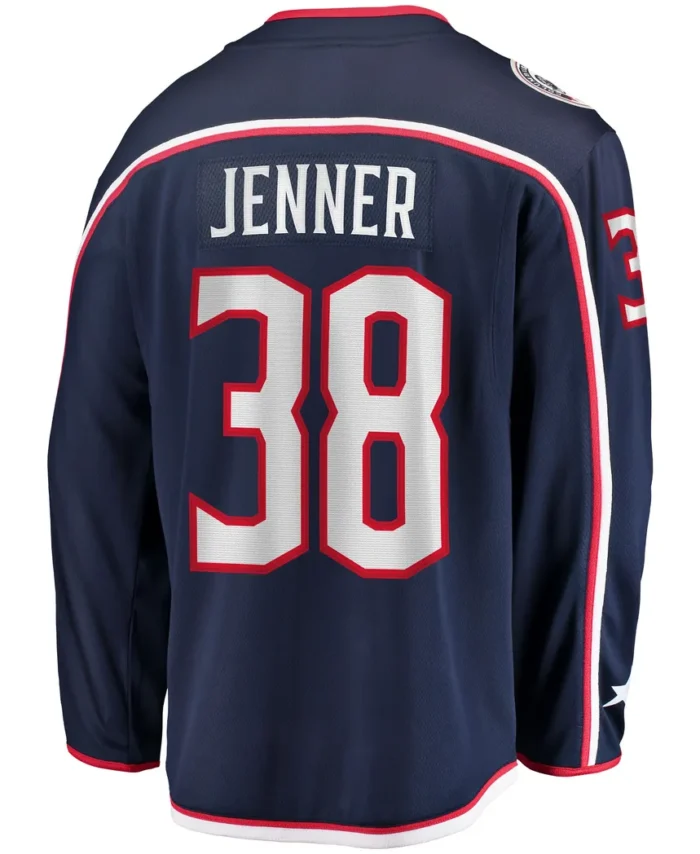 Boone Jenner Columbus Blue Jackets Home Captain Patch Breakaway Player Jersey - Navy