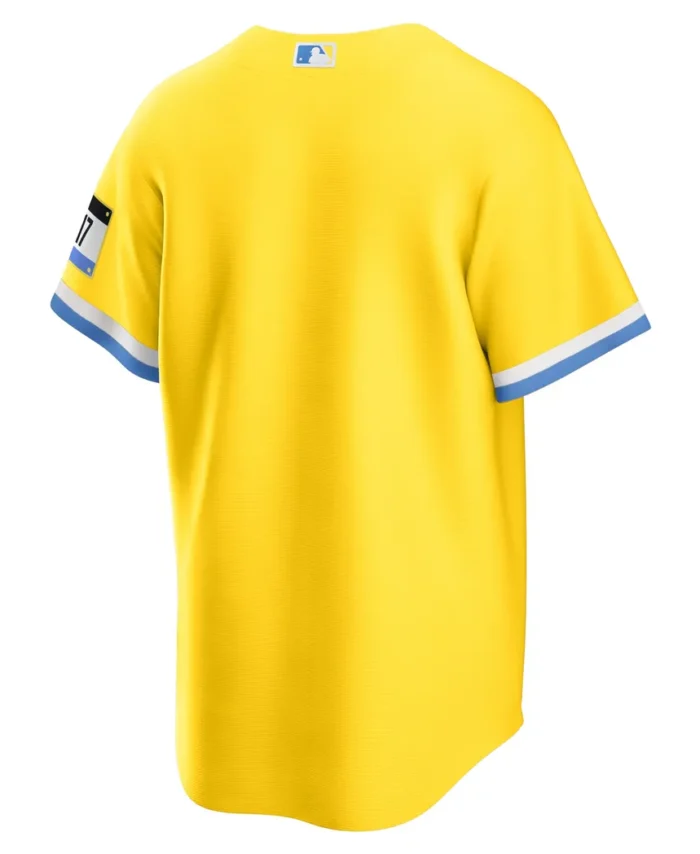 Boston Red Sox City Connect Replica Jersey - Gold Blue