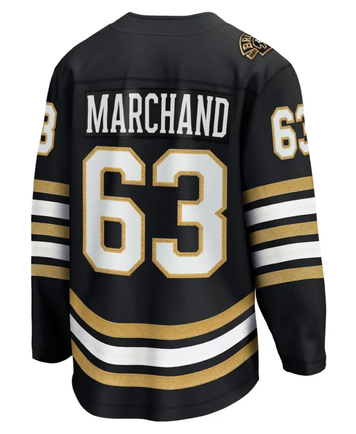 Brad Marchand Boston Bruins Fanatics 100th Anniversary Premier Breakaway Player Jersey - Black